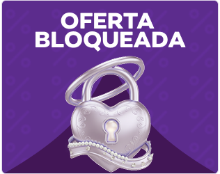 Banner de um cadeado em forma de coração 