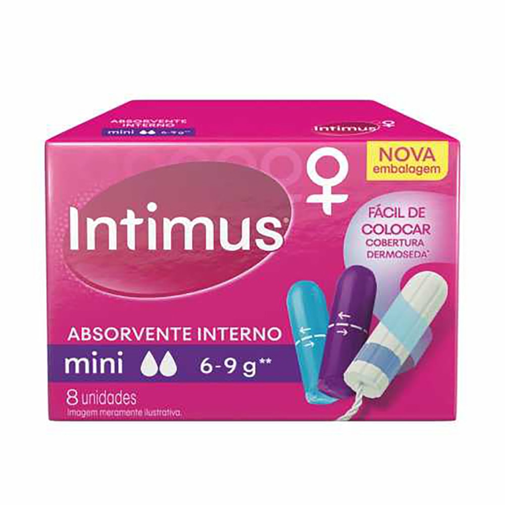Absorvente Interno Intimus Mini Com 8un