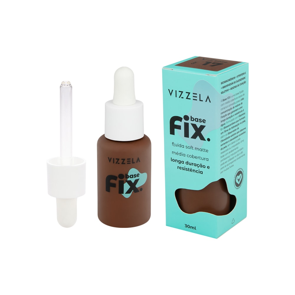 BASE FACIAL LIQUIDA VIZZELA FIX VZ-86 COR 17 30ML