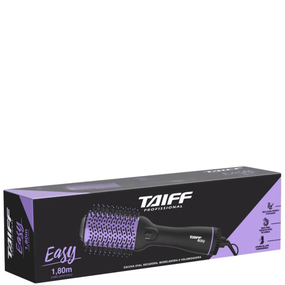 Escova Secadora Taiff Easy Oval Lilás 1200W 127V | Escova modeladora ...