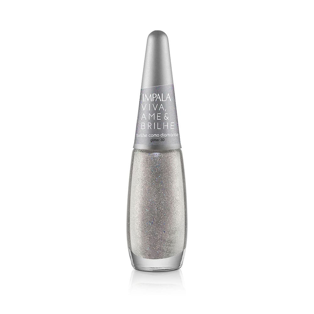 Esmalte Glitter Impala Brilhe Como Diamante