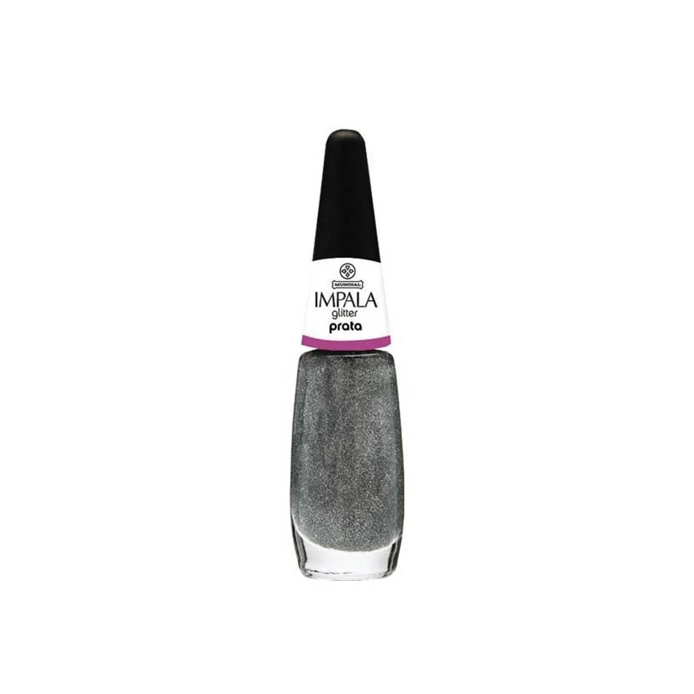 Esmalte Impala Glitter Prata 7,5ml