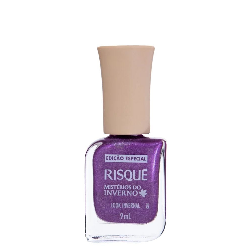 Esmalte Risqué Roxo Metálico Mistérios do Inverno Look Invernal 9ml