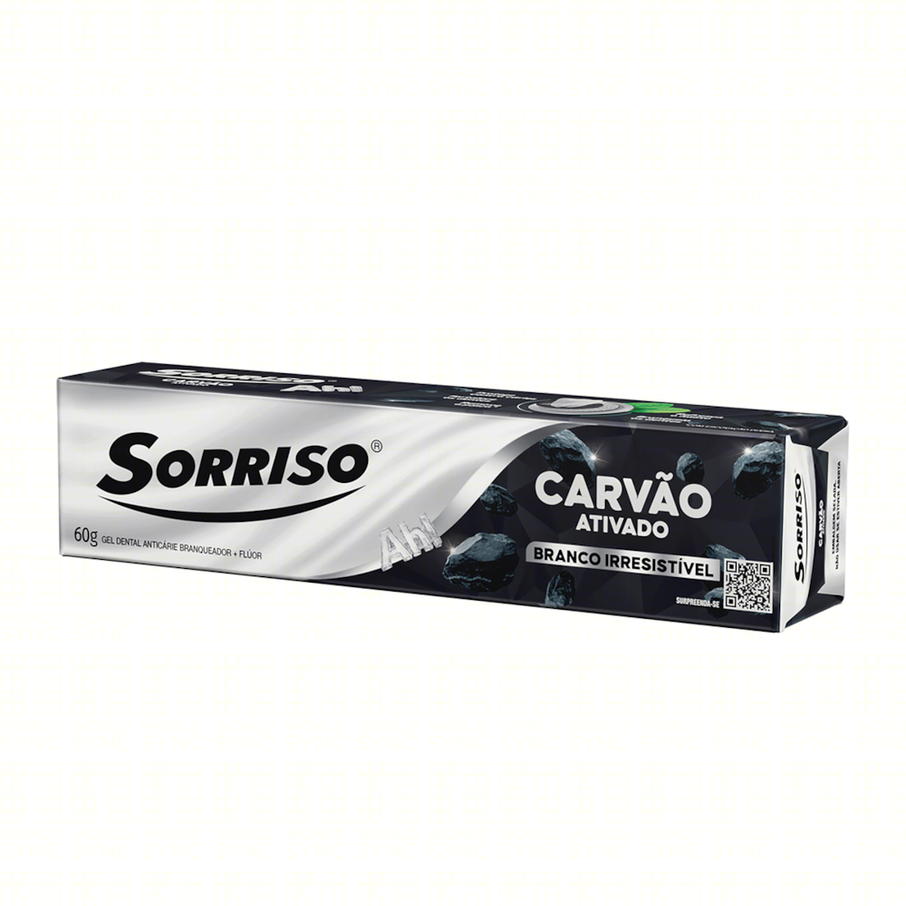Gel Dental Sorriso Carvão Ativado 60g