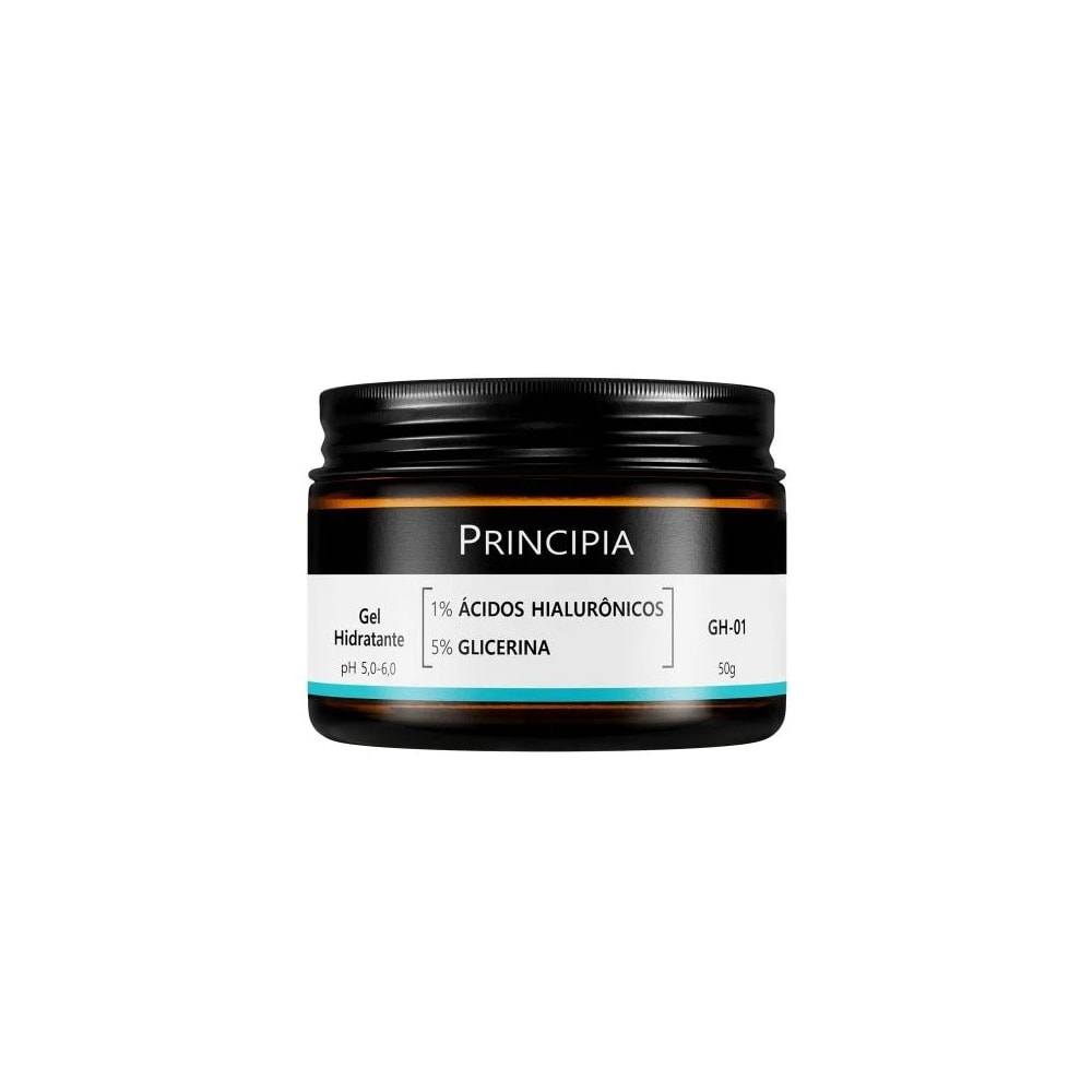 Gel Hidratante 1% Ácidos Hialurônicos + 5% Glicerina Principia Skincare GH-01 com 50g