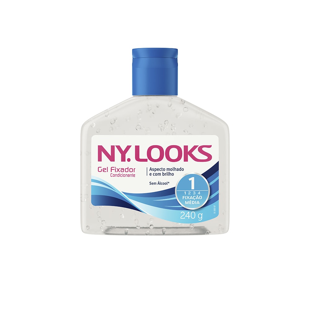 Gel Nylooks Fixação Média Fator 1 240g