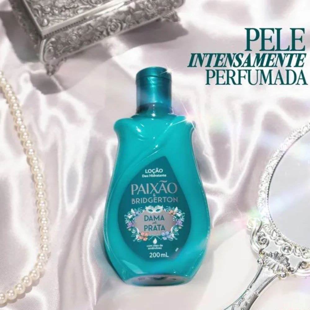 Hidratante Corporal Creme Paixão Bridgerton Dama de Prata com Óleo de ...