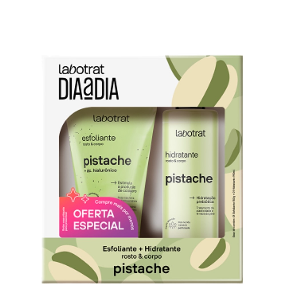 Kit Labotrat Esfoliante 150g + Hidratante 190ml Pistache 2un