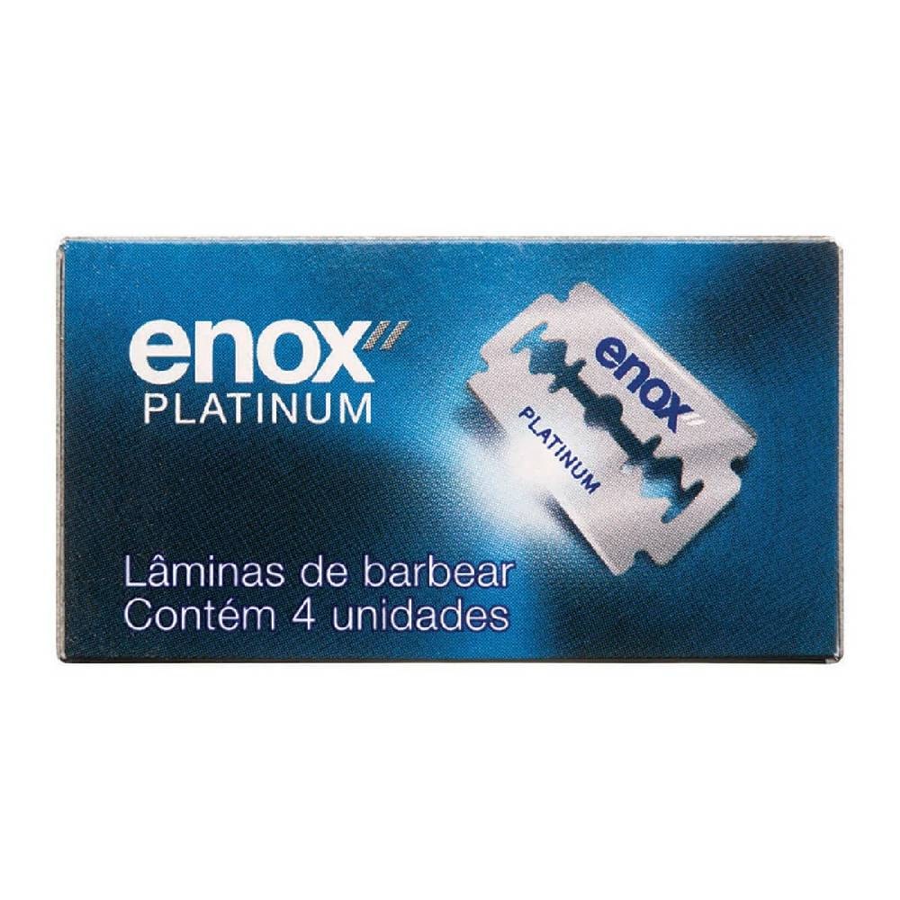 Navalha Duplo Fio Enox Platinum 4un