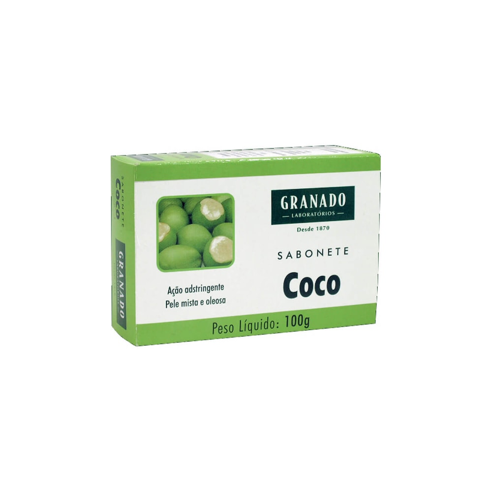 Sabonete Em Barra Glicerinado Granado Coco 100g