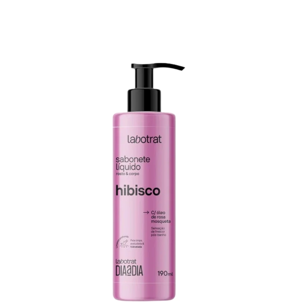 Sabonete Líquido Labotrat Corpo e Rosto Hibisco 190ml