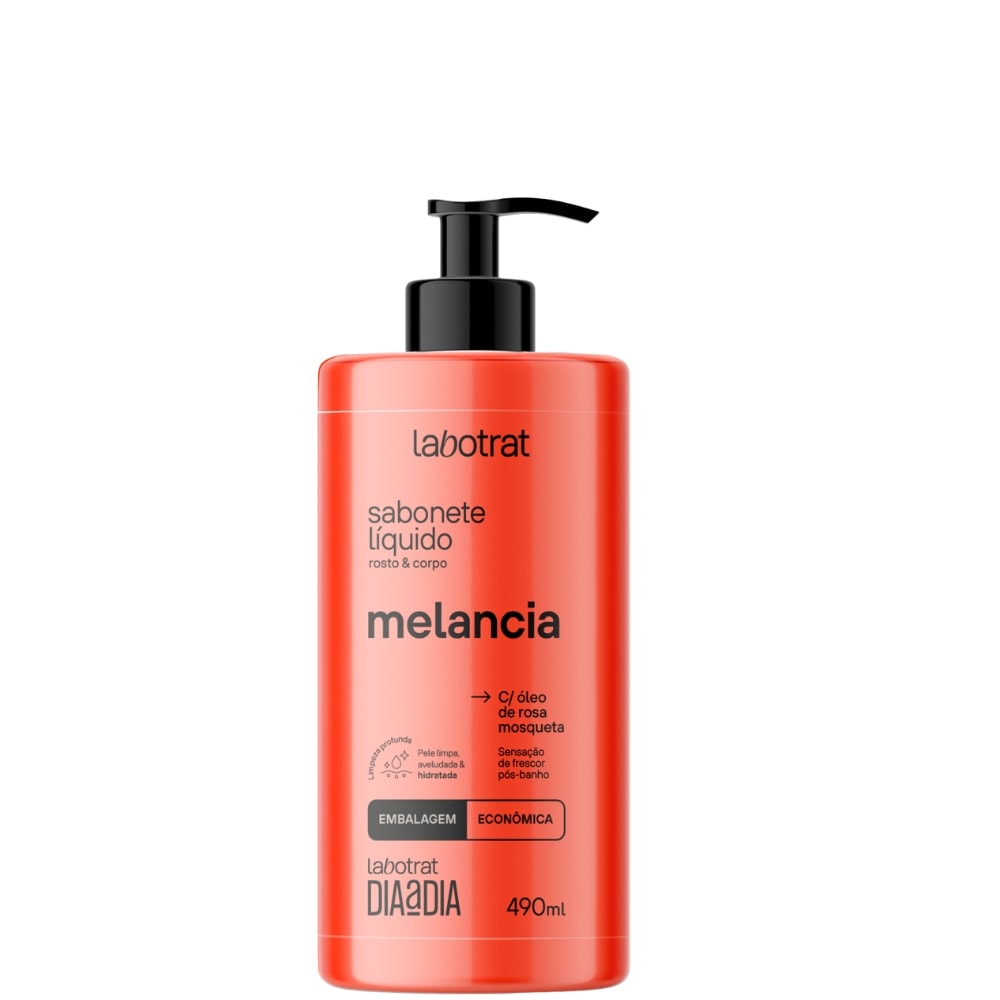 Sabonete Líquido Labotrat Corpo e Rosto Melancia 490ml