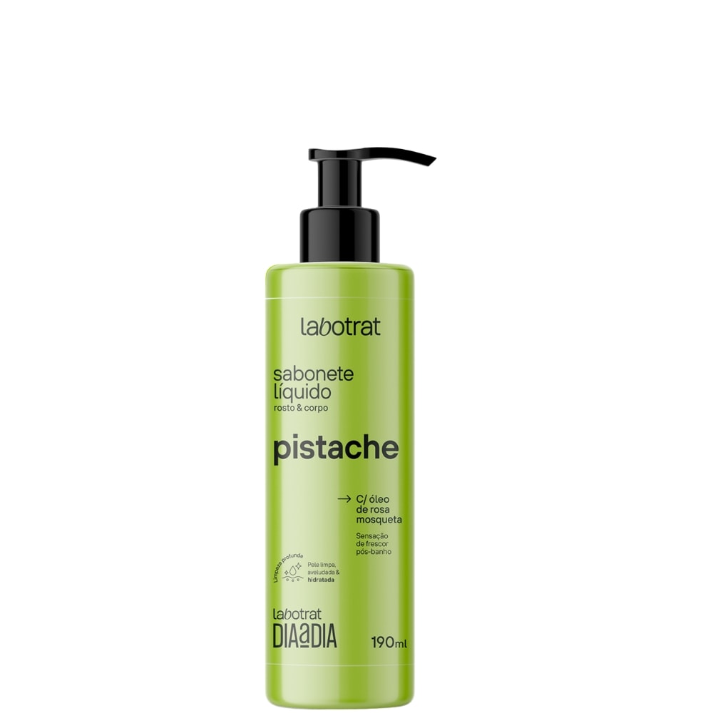 Sabonete Líquido Labotrat Corpo e Rosto Pistache 190ml